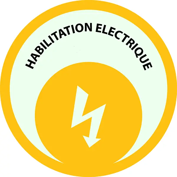 Ecusson Habilitation Electrique BR - B2V - BC