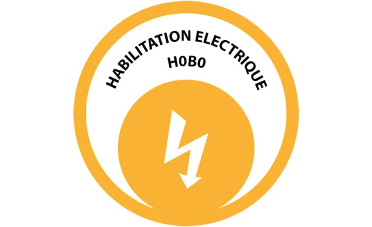 Ecusson Habilitation Electrique H0B0